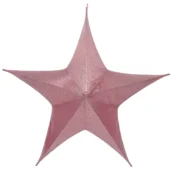 shumee Obesek za božično drevo, božična zvezda, roza, 23 cm