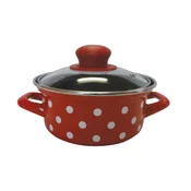 KOZICA EMO 14 CM 1 L NIZKA BELE PIKE