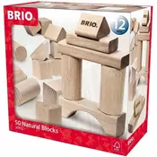 BRIO Set kocki/ natural 50 komada