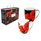 Carmani KOMPLET 2 PORCELANSKIH SKODELIC, DARILO Z ZGODBO V ROŽNEM PRILOGU