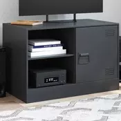 TV ormaric crni 67 x 39 x 44 cm celicni