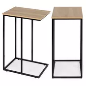 ModernHome Pomoćni bočni stočić za laptop sa metalnim okvirom BJ403066BT