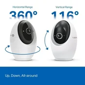 TP-Link Tapo C260 Home security Wi-Fi camera with pan and tilt, 8Mpx