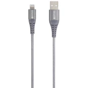 SKROSS USB 2.0 Type C Lightning Punjač/podaci Siva 2m USBC-TO-LIGHT-200-STEEL