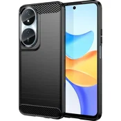 Carbon Lux TPU ovitek Honor 90 Smart - Črn