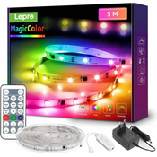 Lepro 5m Set LED trak RGB samolepilni 150 LED SMD 5050 glasbeni