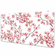 Decormat Podloga za pisalno mizo Roza cvetje 100x50 cm