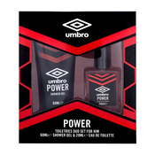 UMBRO Power set: EDT 20 ml + gel za prhanje 60 ml za moške