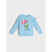 Sinsay - Dukserica crewneck The Smurfs - svetlo plava