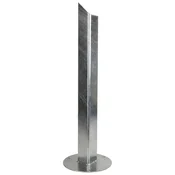 SLV Rusty Square zemeljski trn za svetlobno stezo - Sodobni - srebrno siva - Kovina