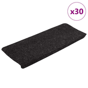 Samoljepljivi otiraci za stepenice 30kom antracit 65x24,5x3,5cm