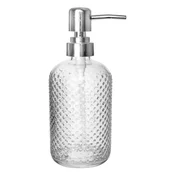 Orion Ustvarjamo vaš dom steklen dozirnik za milo - plastika/steklo, pike, 450 ml