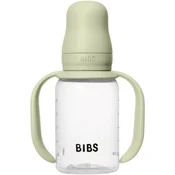 BIBS - Steklenička za učenje pitje, silikon - Sage