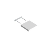 Polica sa skrivenim nosacem FS24/24BI 235x235mm bela Velano