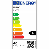 V-TAC LED plafonjera 40W 3CCT 4000lm IP20 z daljincem