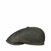 Laneni kacket sa šavovima Stetson 6-Panel Linen Cap — Dark Grey - XL