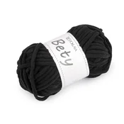 Pletena ženiljska preja Bety 100 g - (01) črna