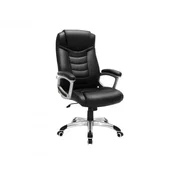 Songmics Pisarna stol OBG21B 74x67x110 cm črna