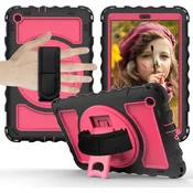 Ohišje za iPad 6/5 9,7 s stojalom in naramnico roza