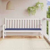 Jastuk za vrtnu klupu modri 200x50x4 cm od tkanine Oxford