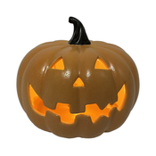 LED Keramična buča HALLOWEEN LED/3xLR44/toplo bela