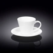 Set 2 Skodelic in Podstavkov, Porcelan, 180ml