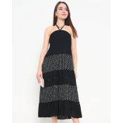 Resti Black polka dot maxi skirt PLUS SIZE - Clothing