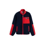 Tommy Jeans Jopa iz flisa modra/rdeča