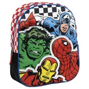CERDA Ranac predškolski 3D Avengers 2100005872 crno-crveni