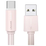 USAMS USAMS USB-C 3A YU SERIES 1M USB-C/USB-A KABEL ZA TELEFONE ROZA, (21980354)