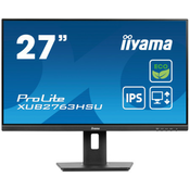 Iiyama xub2763hsu-b1 ips monitor 27 1920x1080/100hz/3ms/hdmi/dp/usb/zvucnici