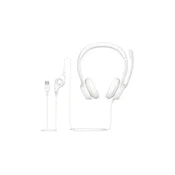Sl. Sa mikrofonom Logitech H390 ClearChat Comfort USB Headset White