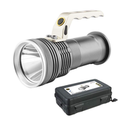 ALU ročna svetilka IP65 5W 2×18650 s polnilnikom