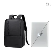 shumee Črn mestni poslovni nahrbtnik, 22 l, vodoodporen, za 15,6-palčni prenosnik, eleganten in prostoren. Arctic Hunter B00529 Črne barve.