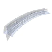 shumee Spodnje tesnilo za polkrožna vrata tuš kabine DK13 6mm 100cm