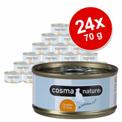 Ekonomično pakiranje Cosma Nature 24 x 70 g - pileća prsa i tunjevinaBESPLATNA dostava od 299kn