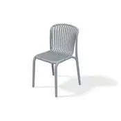 Prosperplast Stol BRENE, siv, plastičen, 53 x 52 x 82,5 cm
