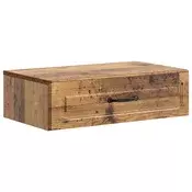 vidaXL Stenska stranska miza Star les 59 x 34,5 x 17 cm Inženirski les