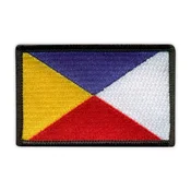 shumee Našitek zastave medslovanskega jezika - rob morskega pasu - Prišitje - Vezeni našitek/značka/emblem