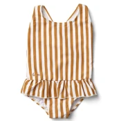 liewood® otroške kopalke amara stripe mustard