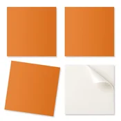 shumee Samolepilne vinilne ploščice s potiskom oranžne barve 20x20x20 cm