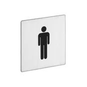 Oznaka kvadratna Moški WC 80mm