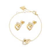 GUESS Set nakita zlata/transparentna