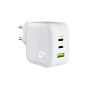 GREENCELL polnilec 65w/2x USB-C, 1x USB-A QC 3.0)