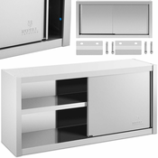 Royal Catering Gastronomska stenska omara z drsnimi vrati STAL 120 x 45 x 60 cm