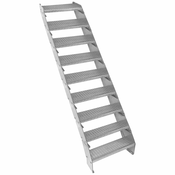 MONSTER Nastavljivo 9-delno pocinkano stopnišče - 600 mm širine, (21571140)