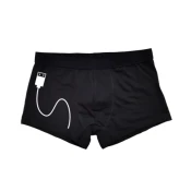 Muški donji veš USB punjac cs3766w, Crni