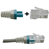 DATACOM manšeta za RJ45 vtič modro/bela