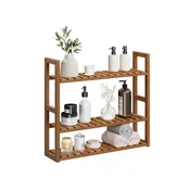 Songmics Kopalniška polica 15x60x54 cm rjava