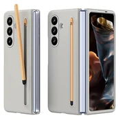 GS Ovitek s steklom in pisalom za Samsung Galaxy Z Fold7 - siv